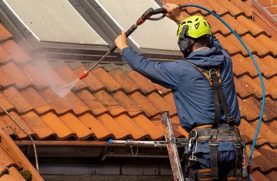 Démoussage et hydrofuge de toiture à Esteville